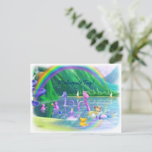 Malamite Tag! Postkarte (Stehend Vorderseite)