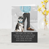 Malamute aus dem Hundstag-Funny Karte (Gelbe Blume)