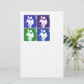 Malamute Dog Briefpapier (Stehend Vorderseite)