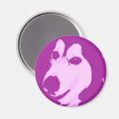 Malamute Dog Magnet (Vorderseite/Rückseite)