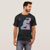 Malamute Dog Pop Art T-Shirt (Vorne ganz)
