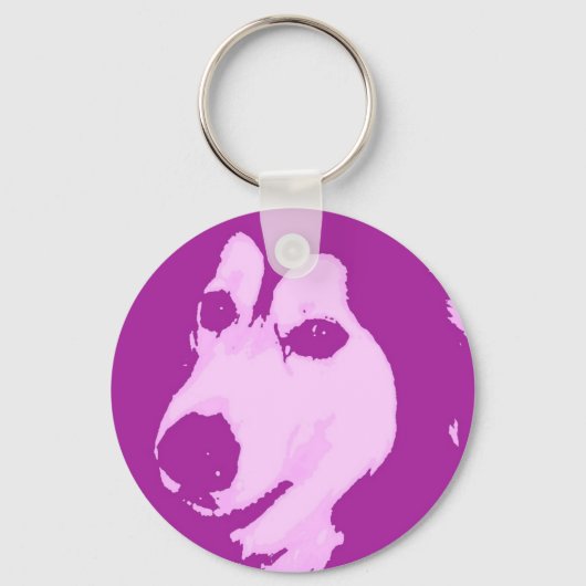 Malamute Dog Schlüsselanhänger (Vorderseite)