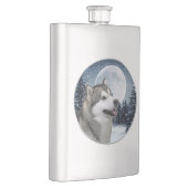 Malamute-Flasche Flachmann (Rechts)