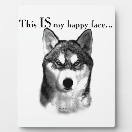 Malamute Happy Face Fotoplatte (Vorderseite)