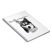 Malamute Happy Face Notizblock (Rechte Seite)