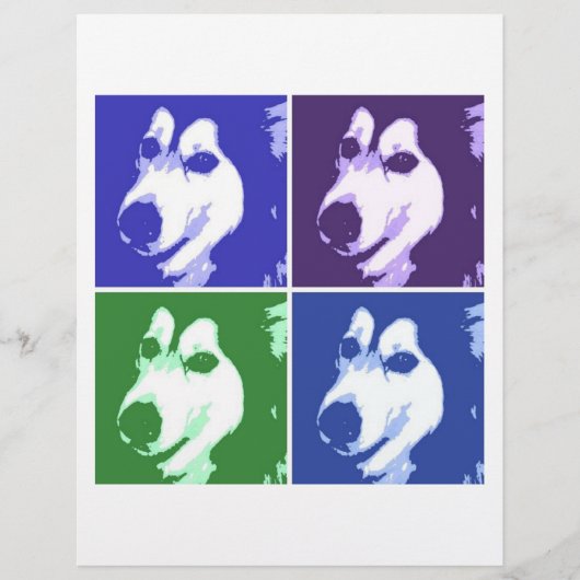 Malamute-Hund Flyer (Vorne)