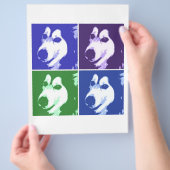 Malamute-Hund Flyer (Hand)