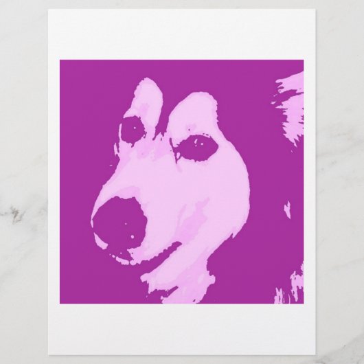Malamute-Hund Flyer (Vorne)