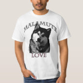 Malamute-Liebe-T - Shirt (Vorderseite)