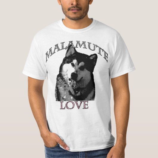 Malamute-Liebe-T - Shirt (Vorderseite)