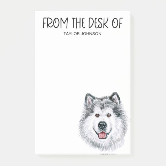 Malamute-Liebhaber Post-it Klebezettel (Vorderseite)