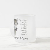 Malamute-Mama-Tasse Mattglastasse (Vorderseite Links)