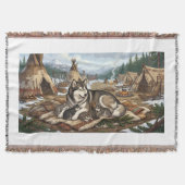 Malamute-Mutter Version 1 Decke (Vorderseite)