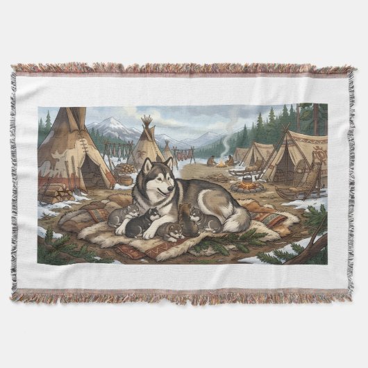 Malamute-Mutter Version 1  Decke (Vorderseite)