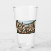 Malamute-Mutter Version 1  Glas (Vorderseite)