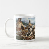 Malamute-Mutter Version 1 Kaffeetasse (Links)