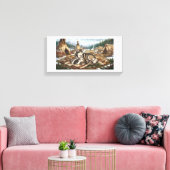 Malamute-Mutter Version 1   Leinwanddruck (Insitu (Wohnzimmer))
