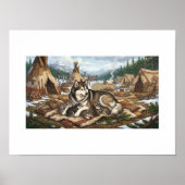 Malamute-Mutter Version 1   Poster (Vorne)