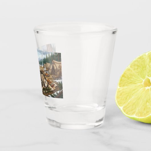 Malamute-Mutter Version 1  Schnapsglas (Rechts)