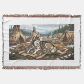 Malamute-Mutter Version 2 Decke (Vorderseite)