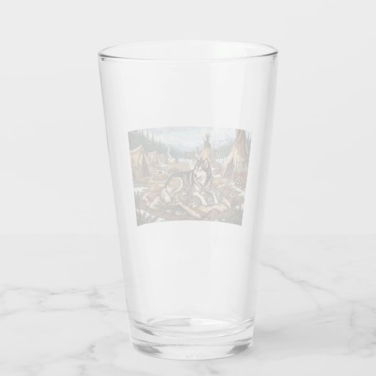 Malamute-Mutter Version 2 Glas (Rückseite)