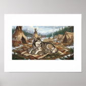 Malamute-Mutter Version 2 Poster (Vorne)
