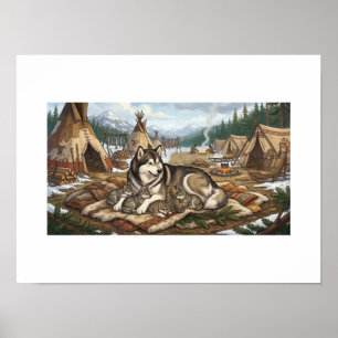 Malamute-Mutter Version 2 Poster