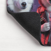 Malamute-Punk-Rock-Mauspad Mousepad (Ecke)