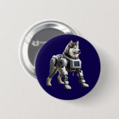 Malamute-Roboter-Knopf Button (Vorne & Hinten)