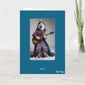 Malamute Rock Star Card Karte (Rückseite)