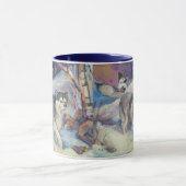Malamute-Satz-Tasse Tasse (Zentrum)