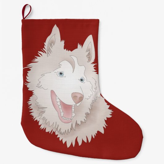 Malamute-Strumpf Großer Weihnachtsstrumpf (Vorderseite)