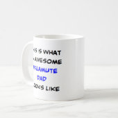 Malamute Vater, phantastisch Kaffeetasse (Vorderseite Links)