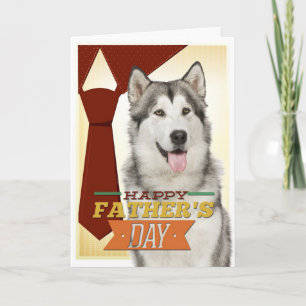 Malamute Vatertagskarte Karte