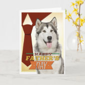 Malamute Vatertagskarte Karte (Gelbe Blume)