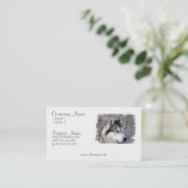 Malamute-Visitenkarte Visitenkarte (Stehend Vorderseite)