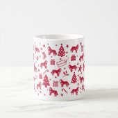 Malamute Weihnachtsdesign Kaffeetasse (Mittel)