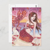 Malana - Herbst-Meerjungfrau-Postkarte Postkarte (Vorne/Hinten)