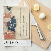 Malandros Rio Karten-Teetuch Handtuch (Viertel Falte)