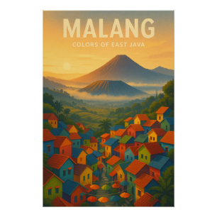 „MALANG – Farben von Ostjava“ Poster