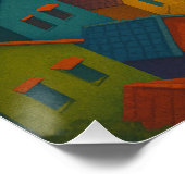 „MALANG – Farben von Ostjava“ Poster (Ecke)