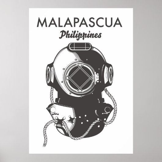 Malapascua Philippinen Tauchplakat Poster (Vorne)
