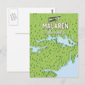 Mälaren Postkarte (Vorne/Hinten)