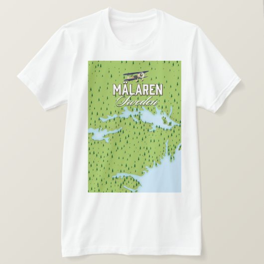 Mälaren Schweden T-Shirt (Design vorne)