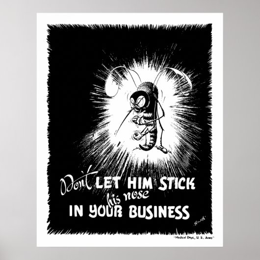 Malaria-Moskito Poster (Vorne)