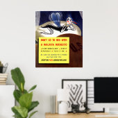 Malaria Mosquito — Grenze Poster (Heimbüro)