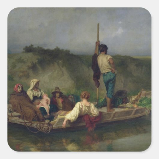 Malaria Quadratischer Aufkleber (Vorderseite)