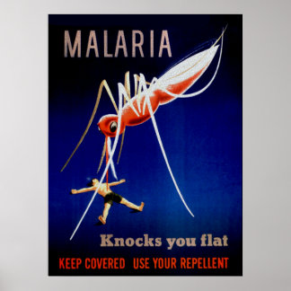 Malaria tötet poster