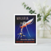 Malaria tötet postkarte (Stehend Vorderseite)