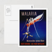Malaria tötet postkarte (Vorne/Hinten)